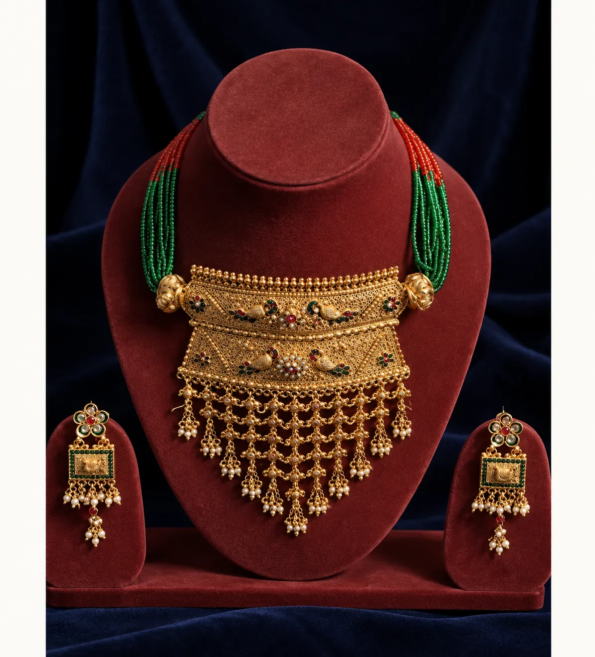 Rajsi-Green-Aad-Necklace-Set