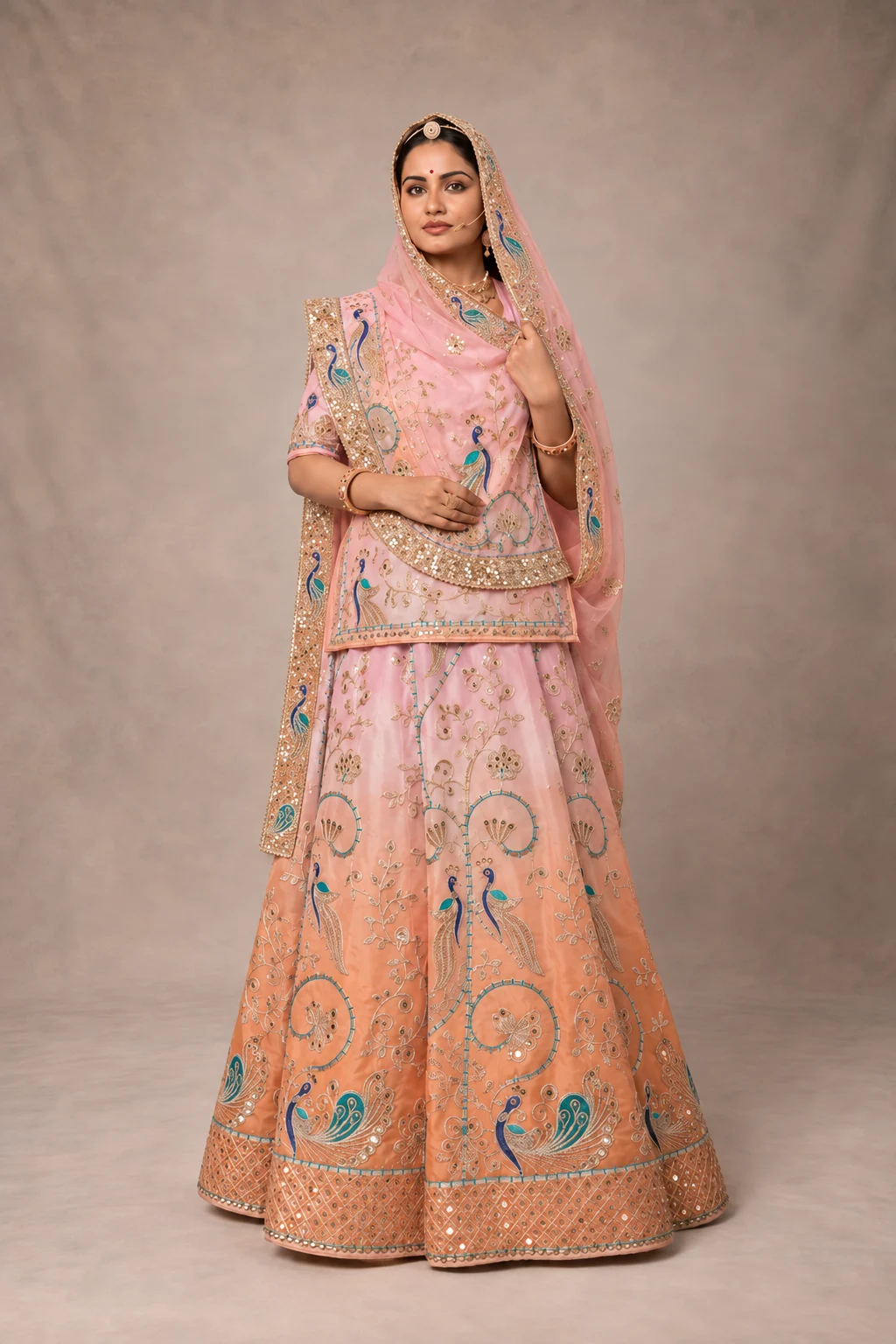Gulabi-Mor-Poshak
