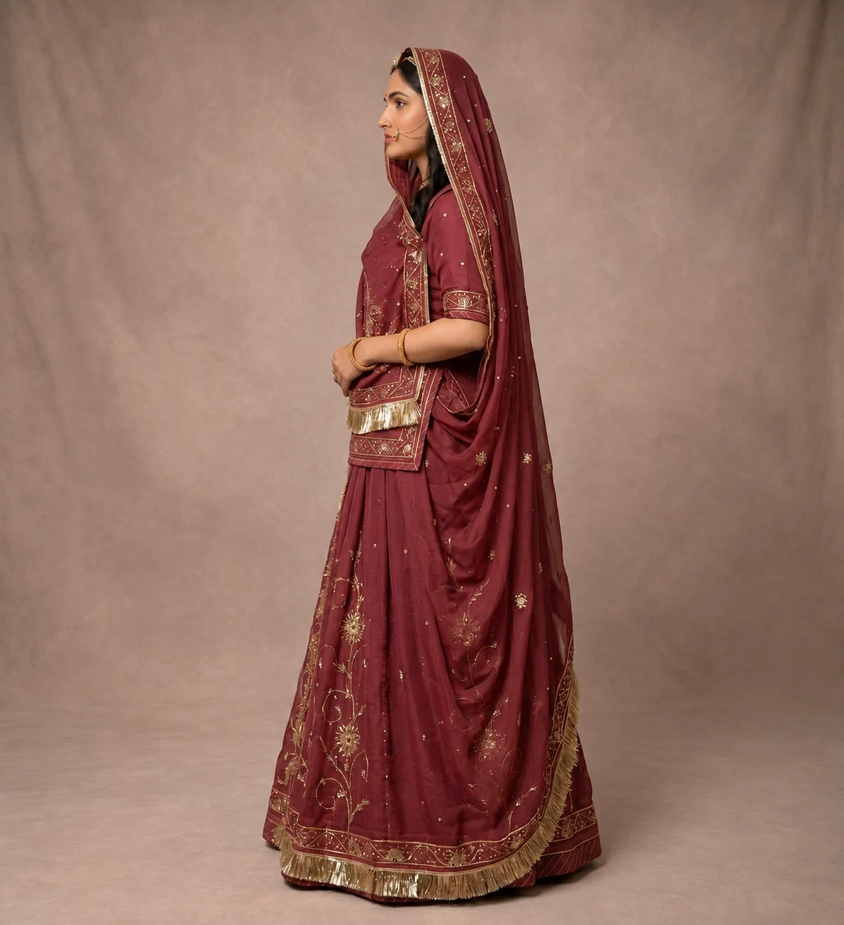 Rani-Maroon-Poshak alternate view