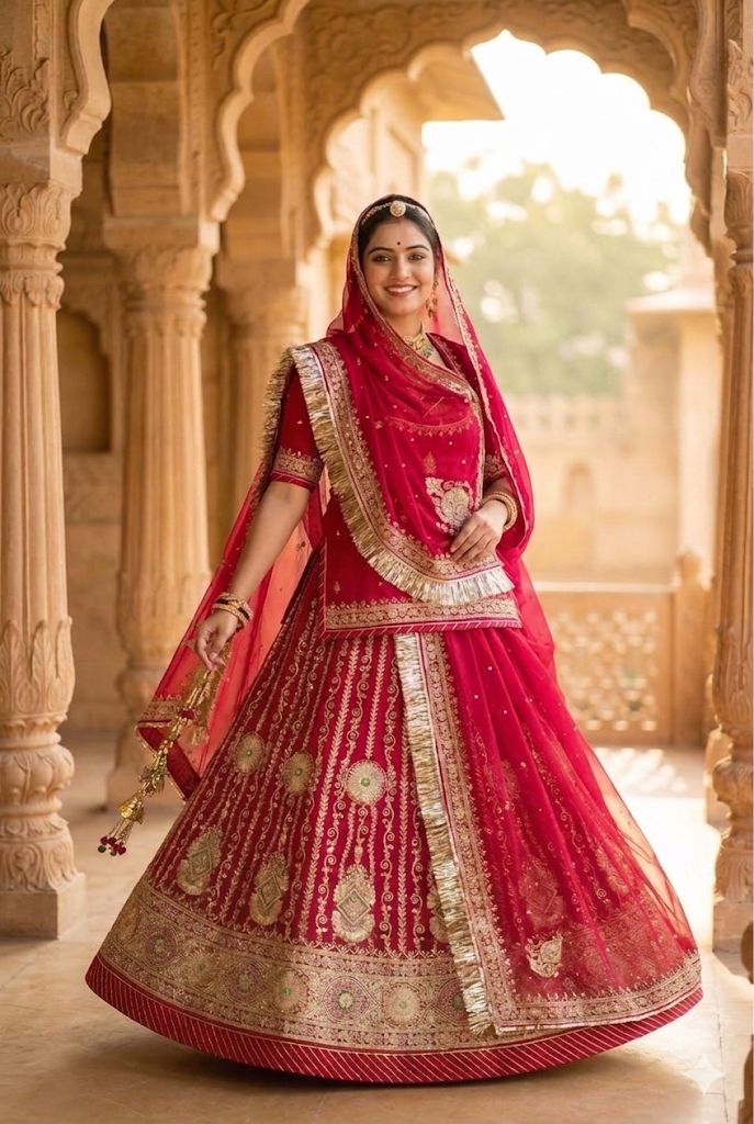 Raktima Zari Semi Stitched Poshak alternate view